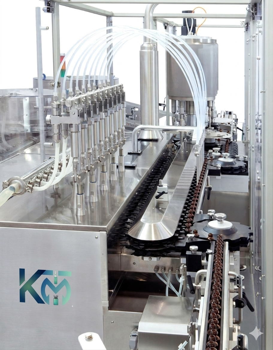 Automatic Vial Filling & Rubber Stoppering Machine view 3